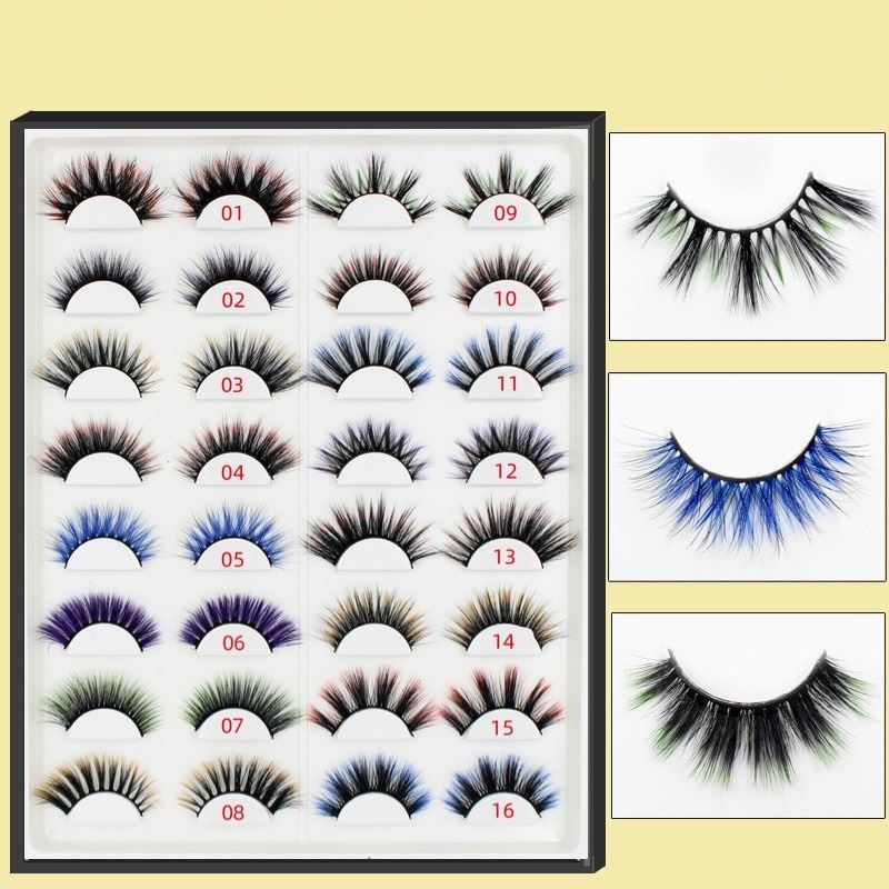 colorful eyelashes