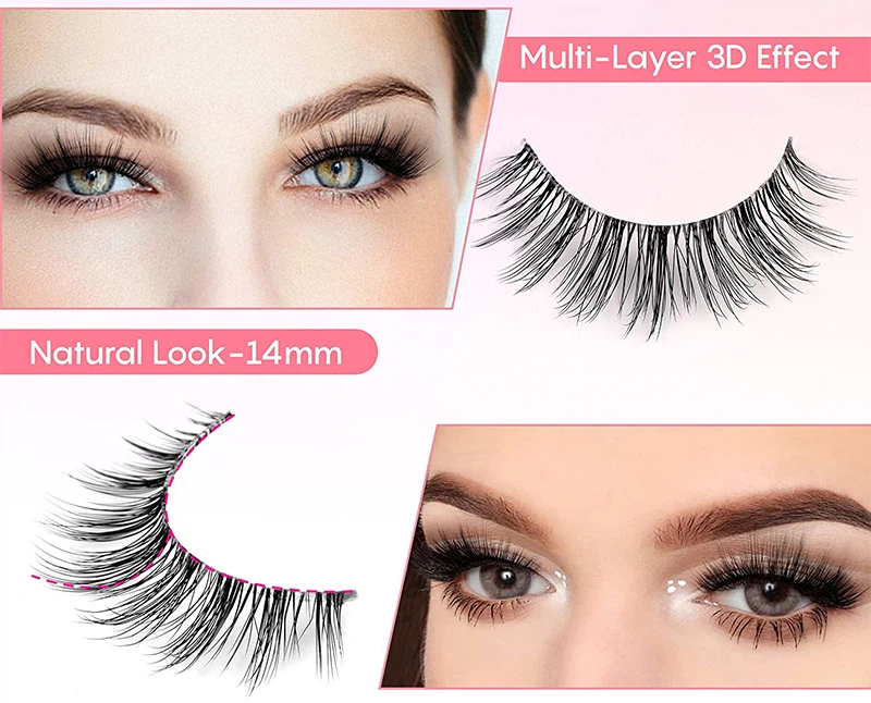 clear band lashes
